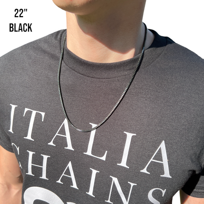 925 Sterling Silver 2.5mm Franco Chain Necklace