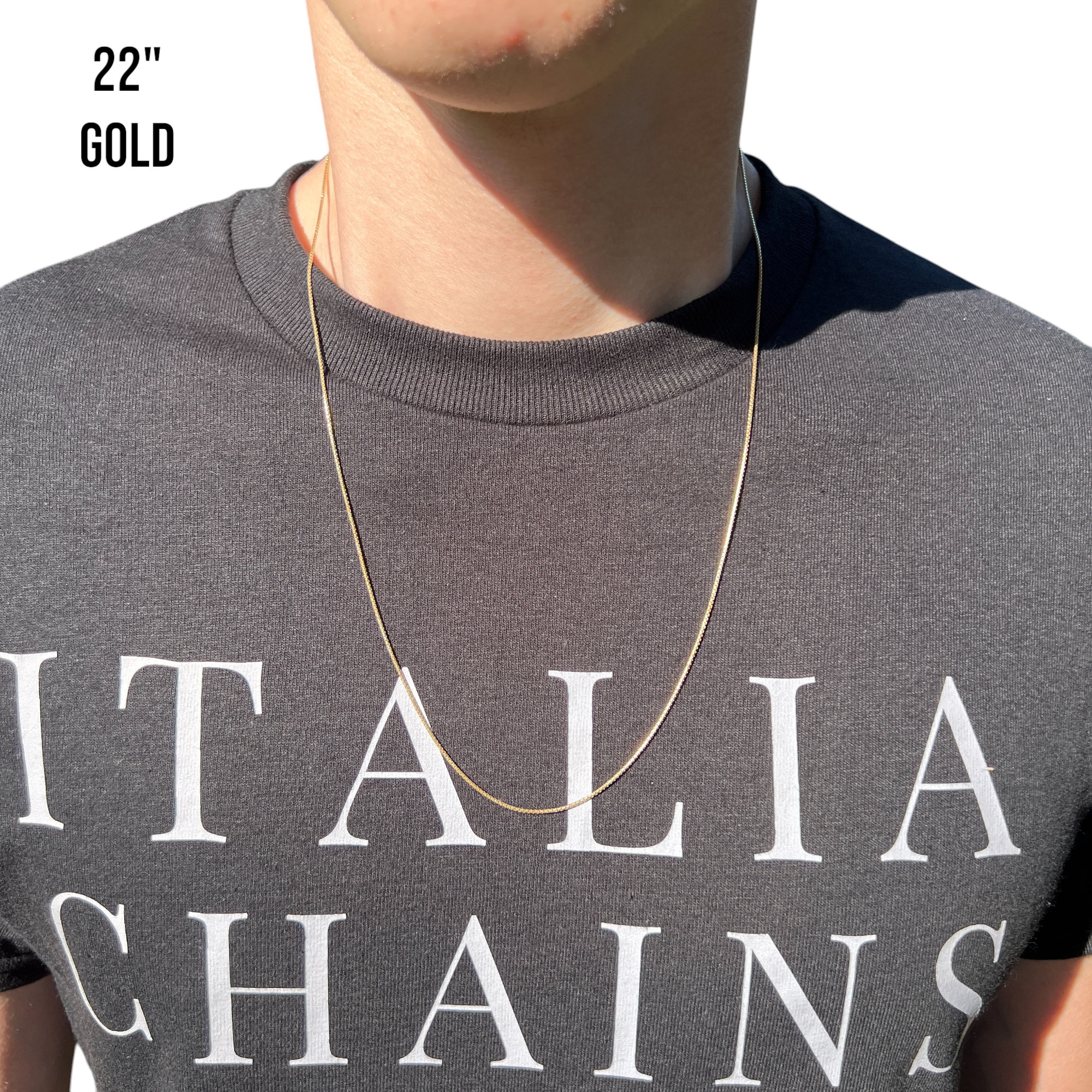 925 Sterling Silver 1mm Rounded Box Chain Necklace