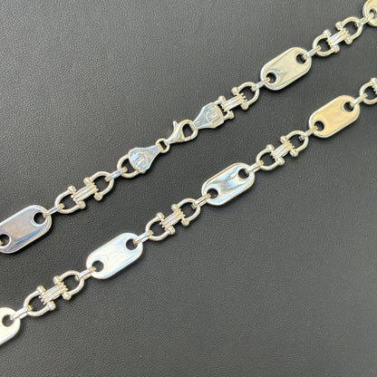 925 Sterling Silver 10mm Ferragamo Mariner Chain Necklace