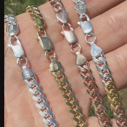 925 Sterling Silver 6mm Miami Cuban Chain Necklace