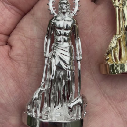 925 Sterling Silver St Lazarus San Lazaro Pendant - Large