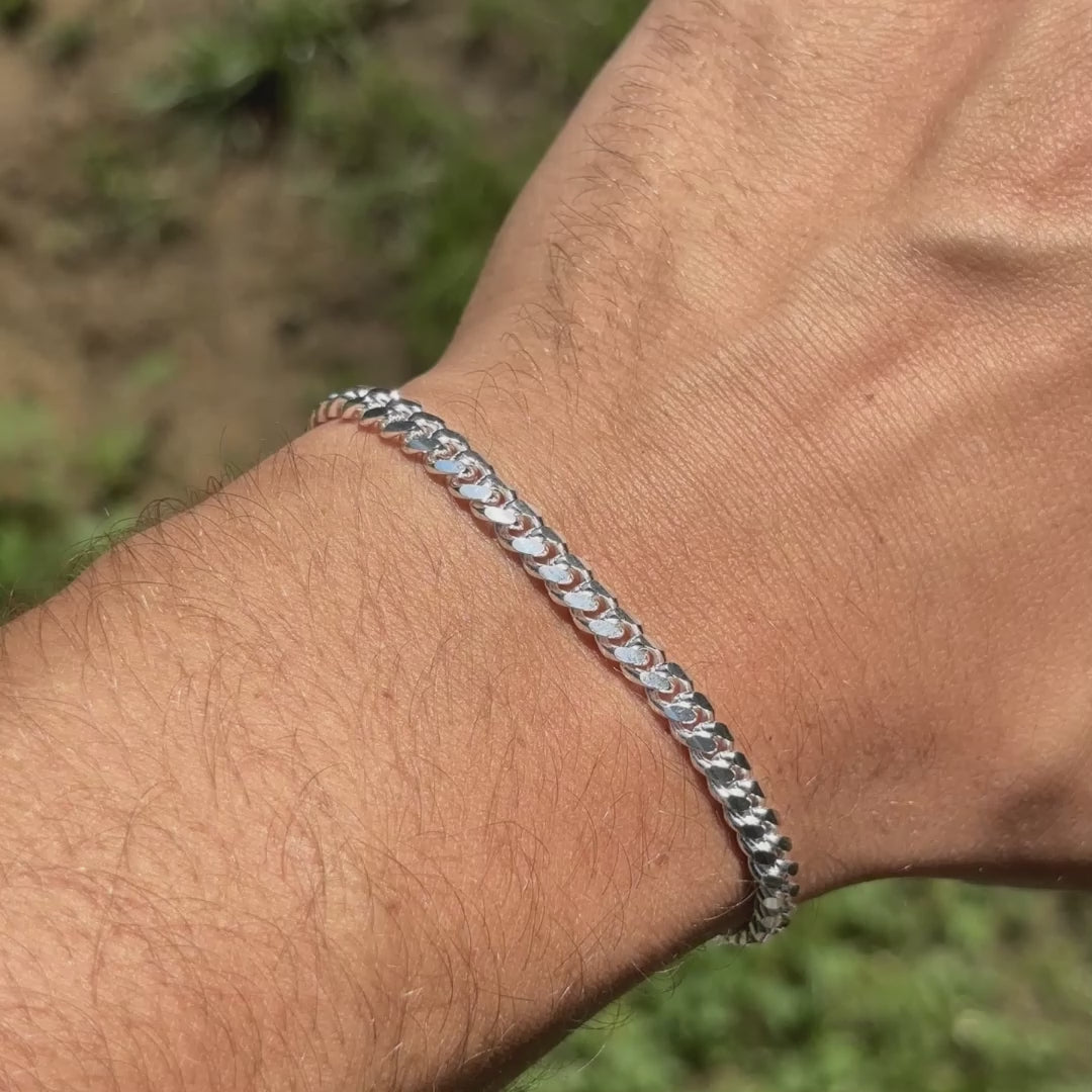 925 Sterling Silver 5mm Miami Cuban Bracelet