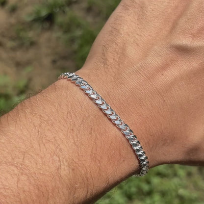 925 Sterling Silver 5mm Miami Cuban Bracelet