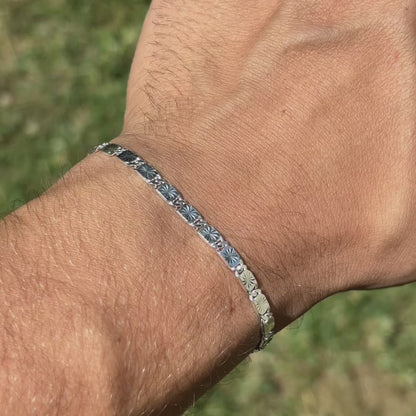 925 Sterling Silver 4mm Valentino Bracelet