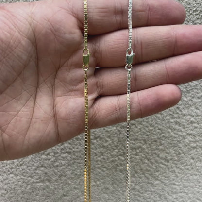 925 Sterling Silver 2mm Box Chain Necklace