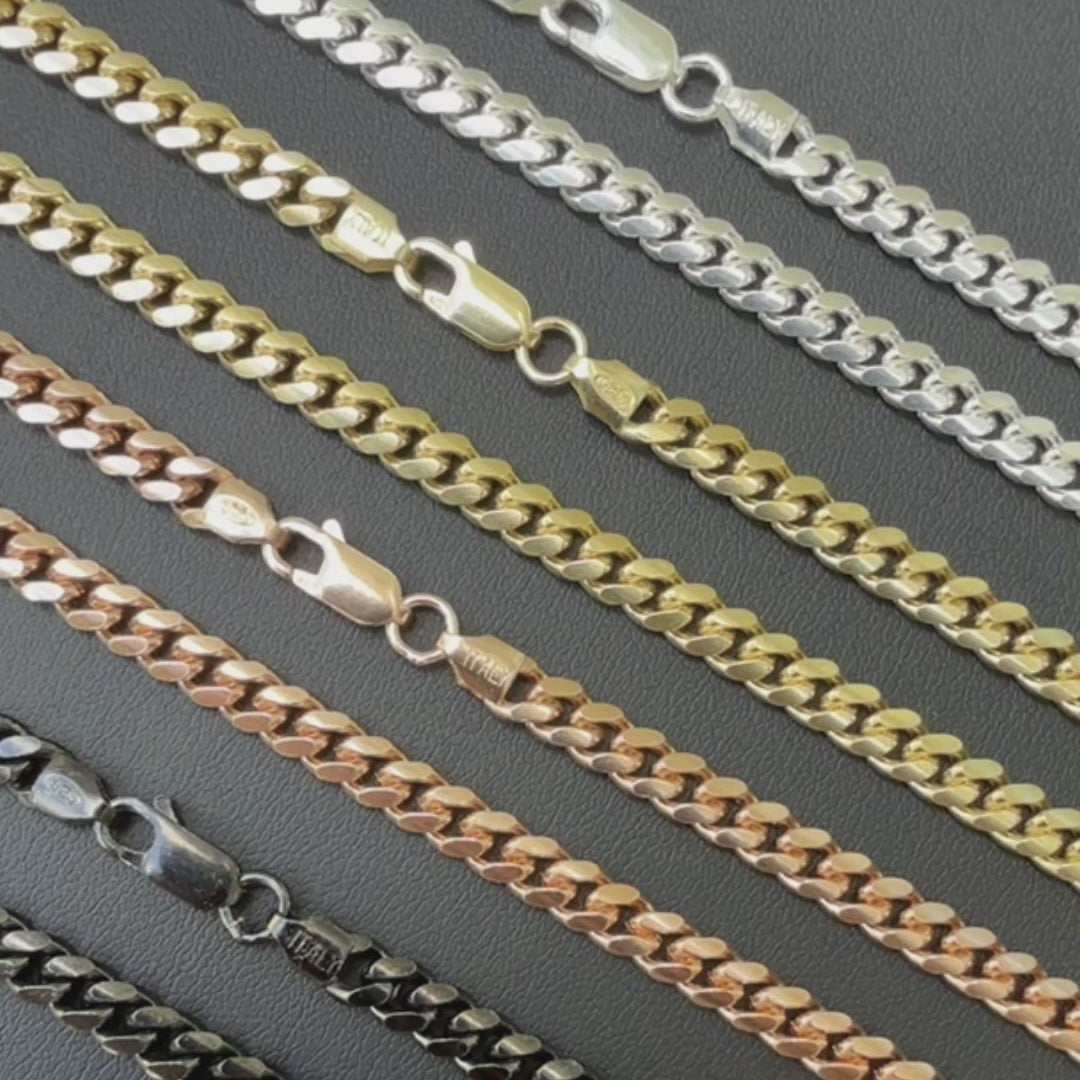 925 Sterling Silver 5mm Miami Cuban Chain Necklace